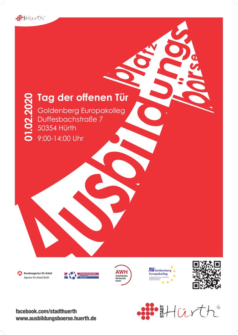 Plakat Ausbildungsbörse 2020.