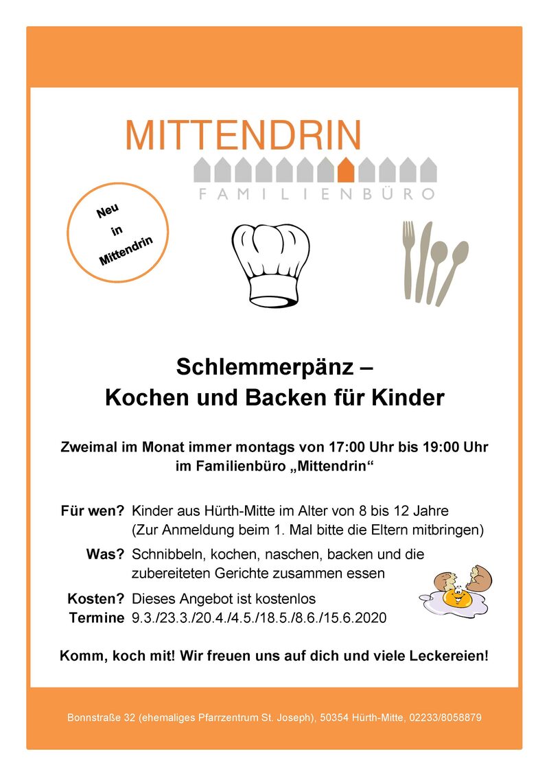 Angebot des Familienbüros Mittendrin.