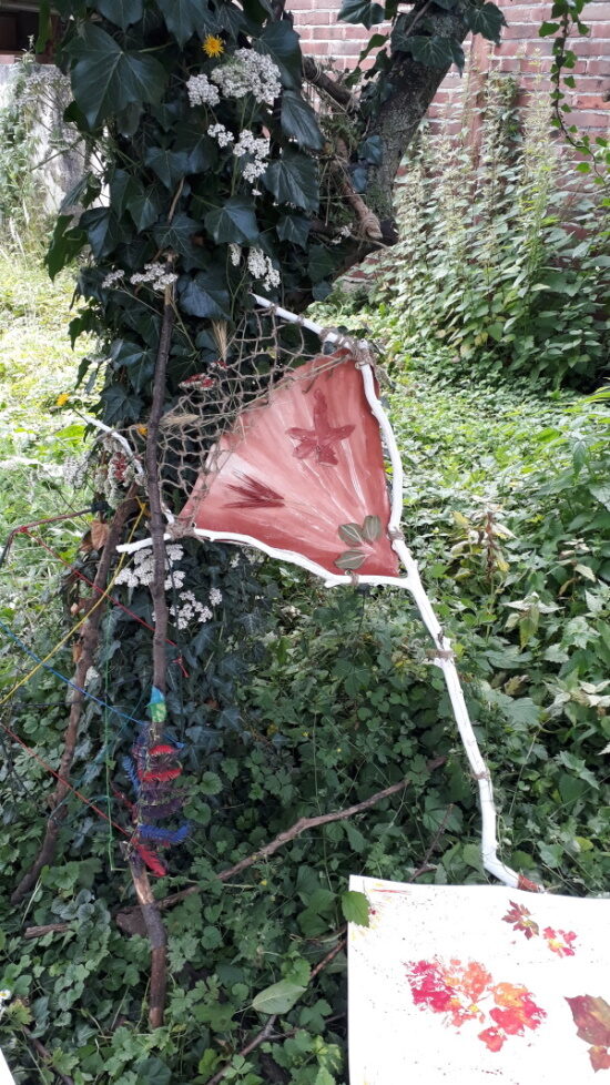 Landart-Workshop im Löhrerhof.