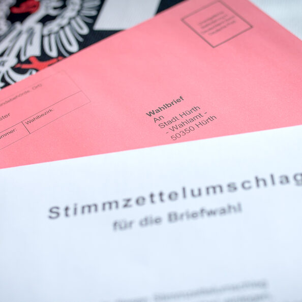 Briefumschläge für Wahl.