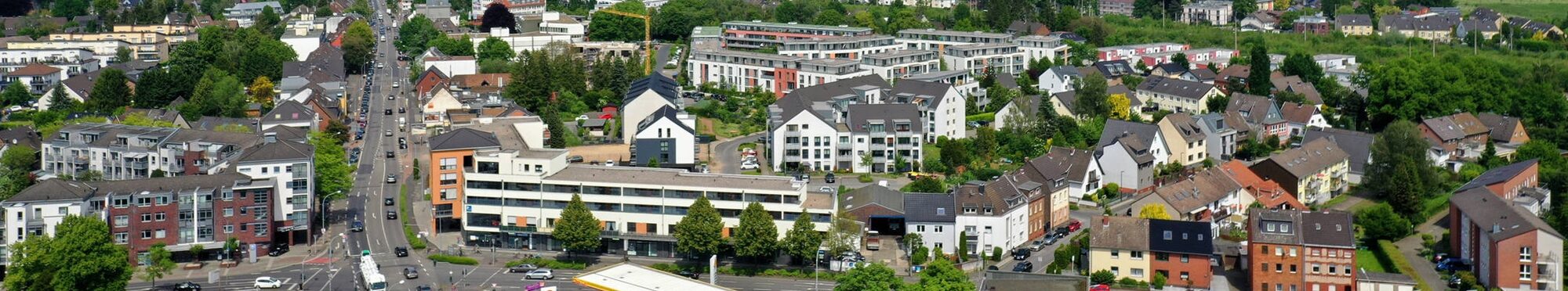 Luxemburger Straße Richtung Köln aus der Vogelperspektive.