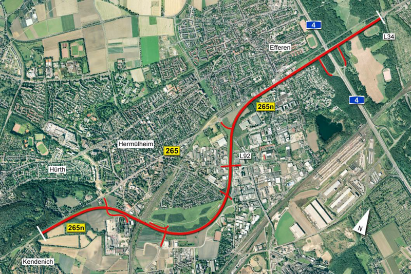 Übersichtsplan zur Ortsumgehung B 265