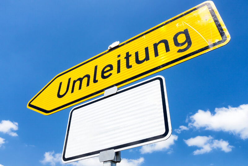 Foto: Umleitungsschild